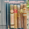 Combo 05 điếu xì gà Oliva, Romeo Y Julieta, Montecristo