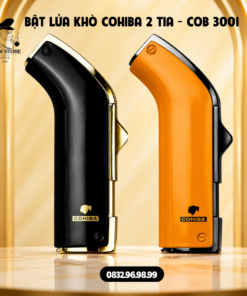 Bật lửa khò xì gà Cohiba 2 tia lửa cao cấp COB3001 – Sang trọng lịch lãm