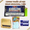 COMBO Thuốc Lá Sợi Mộc Drum Original ( Máy Cuốn Vàng )