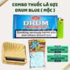 COMBO Thuốc Lá Sợi Drum Blue ( Hộp Cuốn Vàng )