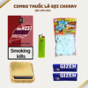 COMBO Thuốc Lá Sợi Cherry ( Hộp Cuốn Vàng )