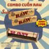 Combo máy cuốn raw và giấy raw kèm tip