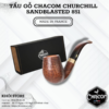 Tẩu Gỗ Chacom Churchill Sandblasted 851 