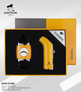 Combo Bật Lửa Khò Và Cắt Cigar Cohiba 2025 Chính Hãng