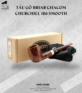 Tẩu Gỗ Briar Chacom Churchill 186 Smooth 