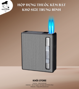 Hộp Đựng Thuốc Kèm Bật Lửa Size Trung Bình