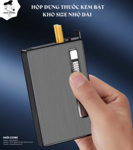  Hộp Đựng Thuốc Kèm Bật Khò Size Nhỏ Dài - 20 Điếu