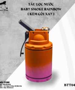 Tẩu Lọc Nước Baby Smoke Rainbow (Kèm Cối Xay)