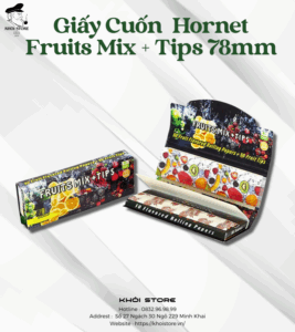 Giấy Cuốn Hornet Fruits Mix + Tips 78mm