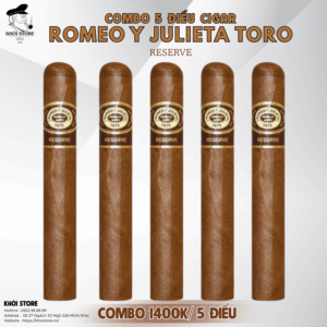 Combo 5 Điếu Cigar Romeo Y Julieta Toro Reserve