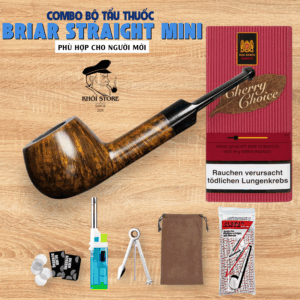 Combo Tẩu Thuốc Briar Straight Mini