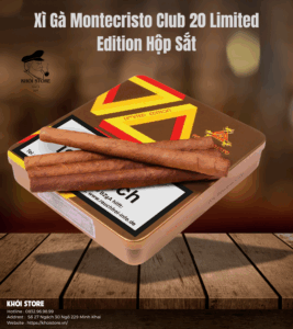 Xì Gà Montecristo Club 20 Limited Edition Hộp Sắt