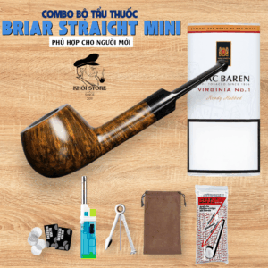 Combo Tẩu Thuốc Briar Straight Mini