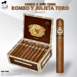 Combo 5 Điếu Cigar Romeo Y Julieta Toro Reserve