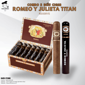 COMBO 5 ĐIẾU CIGAR ROMEO Y JULIETA TITAN RESERVE