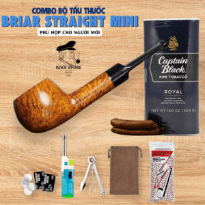 Combo Tẩu Thuốc Briar Straight Mini