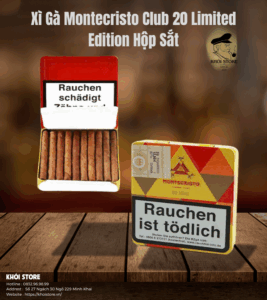 Xì Gà Montecristo Club 20 Limited Edition Hộp Sắt
