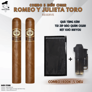 Combo 5 Điếu Cigar Romeo Y Julieta Toro Reserve