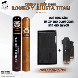 COMBO 5 ĐIẾU CIGAR ROMEO Y JULIETA TITAN RESERVE
