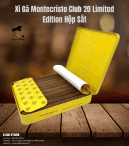 Xì Gà Montecristo Club 20 Limited Edition Hộp Sắt
