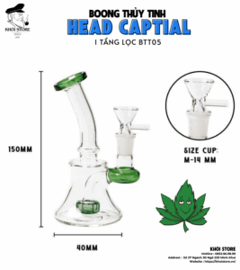 Boong Thủy Tinh Head Captial – 1 Tầng Lọc BTT05