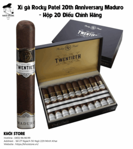 Xì gà Rocky Patel 20th Anniversary Maduro - Hộp 20 Điếu Chính Hãng