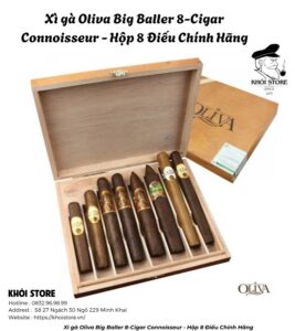 Xì gà Oliva Big Baller 8-Cigar Connoisseur - Hộp 8 Điếu Chính Hãng