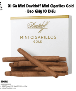 Xì Gà Mini Davidoff Mini Cigarillos Gold - Bao Giấy 10 Điếu