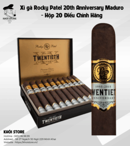 Xì gà Rocky Patel 20th Anniversary Maduro - Hộp 20 Điếu Chính Hãng