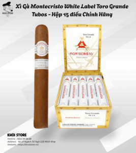 Xì Gà Montecristo White Label Toro Grande Tubos - Hộp 15 điếu Chính Hãng
