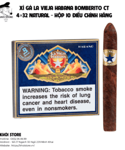 Xì Gà La Vieja Habana Bomberito CT 4×32 Natural – Hộp 10 Điếu Chính Hãng