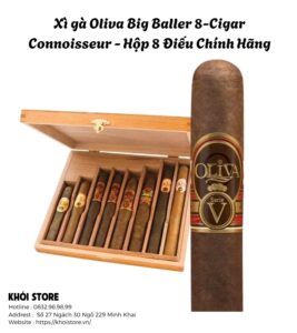 Xì gà Oliva Big Baller 8-Cigar Connoisseur - Hộp 8 Điếu Chính Hãng