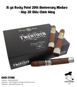 Xì gà Rocky Patel 20th Anniversary Maduro - Hộp 20 Điếu Chính Hãng