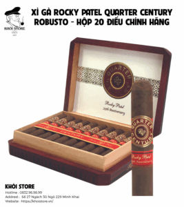 Xì Gà Rocky Patel Quarter Century Robusto - Hộp 20 Điếu Chính Hãng