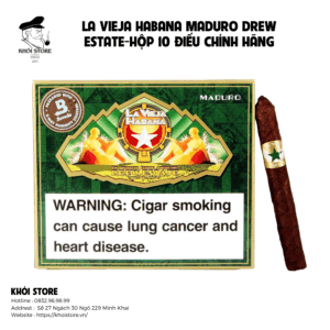 Xì Gà La Vieja Habana Maduro Drew Estate-Hộp 10 Điếu Chính Hãng