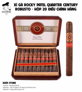 Xì Gà Rocky Patel Quarter Century Robusto - Hộp 20 Điếu Chính Hãng