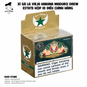 Xì Gà La Vieja Habana Maduro Drew Estate-Hộp 10 Điếu Chính Hãng