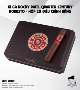 Xì Gà Rocky Patel Quarter Century Robusto - Hộp 20 Điếu Chính Hãng