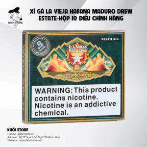 Xì Gà La Vieja Habana Maduro Drew Estate-Hộp 10 Điếu Chính Hãng