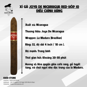 Xì Gà Joya De Nicaragua Red-Hộp 10 Điếu Chính Hãng