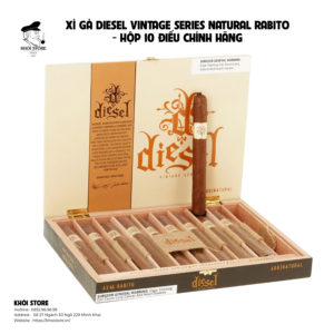 Xì Gà Diesel Vintage Series Natural Rabito - Hộp 10 Điếu Chính Hãng