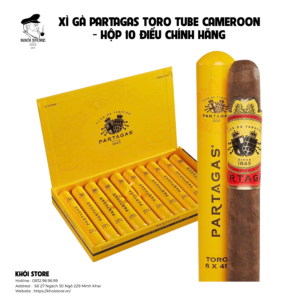 Xì Gà Partagas Toro Tube Cameroon - Hộp 10 Điếu Chính Hãng