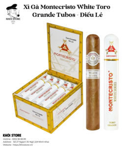 Xì Gà Montecristo White Toro Grande Tubos - Điếu Lẻ