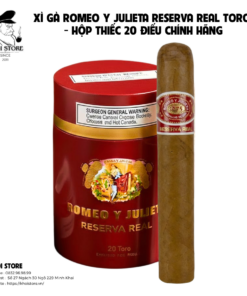 Xì Gà Romeo Y Julieta Reserva Real Toro  - Hộp Thiếc 20 Điếu Chính Hãng