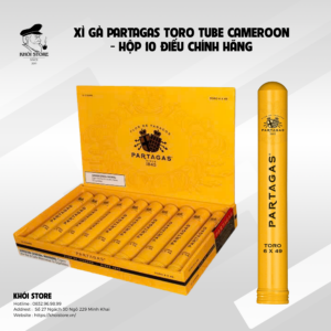Xì Gà Partagas Toro Tube Cameroon - Hộp 10 Điếu Chính Hãng
