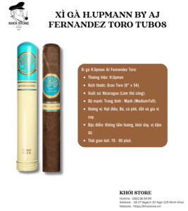 Xì Gà H.Upmann By AJ Fernandez Toro Tubos