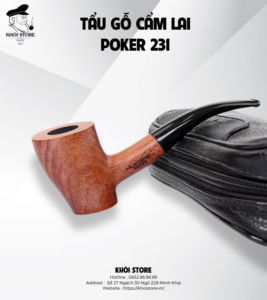 TẨU GỖ CẨM LAI POKER 231