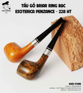 Tẩu Gỗ Briar Ring Bạc: Esoterica Penzance – 228 HT