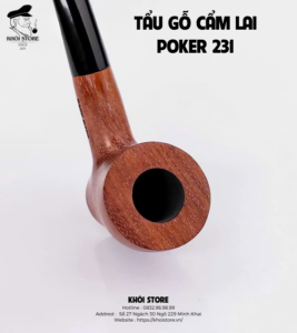 TẨU GỖ CẨM LAI POKER 231