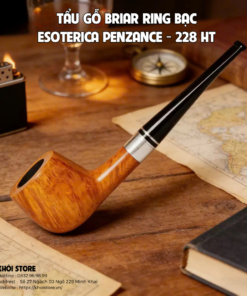 Tẩu Gỗ Briar Ring Bạc: Esoterica Penzance – 228 HT